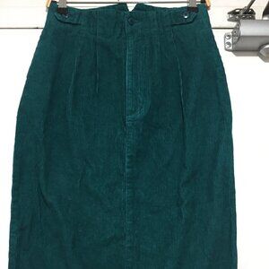 VINTAGE JONES WEAR CORDUROY MIDI SKIRTS SIZE 8